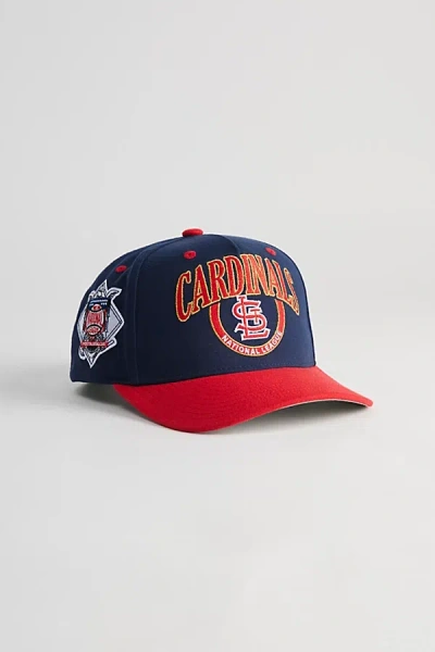 Mitchell & Ness Crown Jewels Pro St. Louis Cardinals Snapback Hat In Navy, Men's At Urban Outfitters In Blue