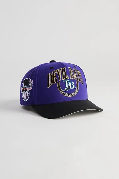 Mitchell & Ness Crown Jewels Pro Tampa Bay Rays Snapback Hat In Purple, Men's At Urban Outfitters In Blue