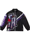 Mitchell & Ness Exploded Logo "toronto Raptors" Jacket In Black