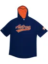 Mitchell & Ness "houston Astros" Mlb Short-sleeve Hoodie In Blue