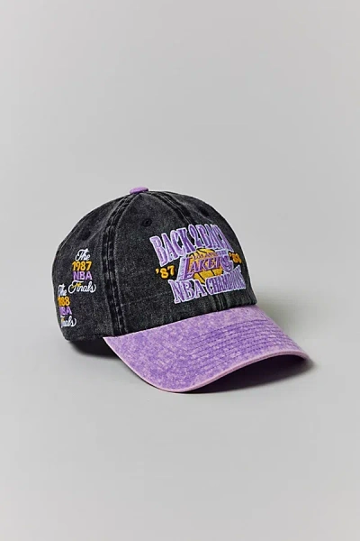 Mitchell & Ness Los Angeles Lakers Champions Dad Hat In Black/purple, Men's At Urban Outfitters