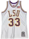 Mitchell & Ness "lsu Tigers 1990 Shaquille O'neal" Ncaa Jersey In White