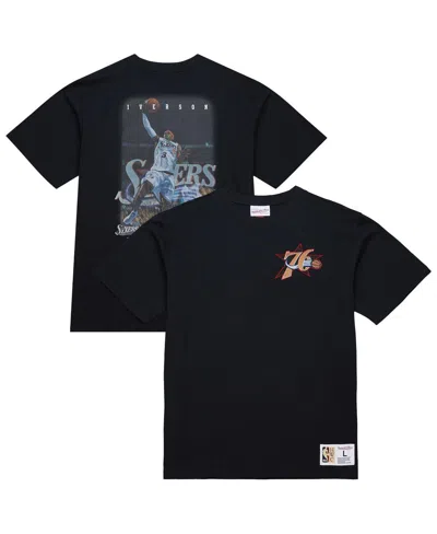 Mitchell & Ness Allen Iverson Black Philadelphia 76ers Hardwood Classics Nba Legends T-shirt