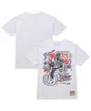 Mitchell & Ness Men's Allen Iverson White Philadelphia 76ers Hardwood Classics Chalked Up T-shirt In White