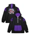 Mitchell & Ness Men's And Women's Black Toronto Raptors Hardwood Classics Team Og 3.0 Anorak Half-zip Windbreaker Ja In Black