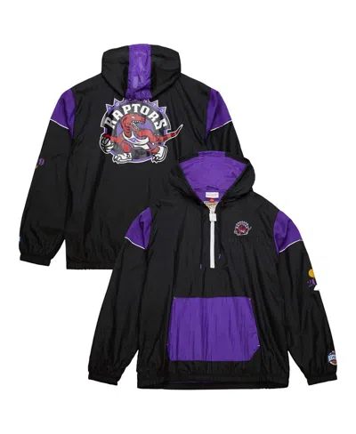 Mitchell & Ness Men's And Women's Black Toronto Raptors Hardwood Classics Team Og 3.0 Anorak Half-zip Windbreaker Ja