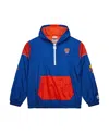 Mitchell & Ness Men's And Women's Blue New York Knicks Hardwood Classics Team Og 3.0 Anorak Half-zip Windbreaker Jac In Blue