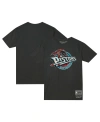 Mitchell & Ness Men's And Women's  Black Detroit Pistons Hardwood Classics Mvp Throwback Logo T-shirt In Black