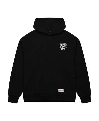 Mitchell & Ness Men's And Women's  Black Usher Super Bowl Lviii Collection Blacklight Legacy Hoodie