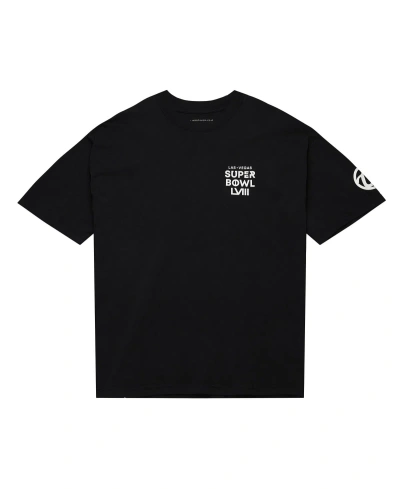 Mitchell & Ness Men's And Women's  Black Usher Super Bowl Lviii Collection Worldwide T-shirt