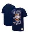 Mitchell & Ness Men's And Women's Navy 2000 Nba All-star Game Distressed Hardwood Classics Throwback T-shirt In Navy