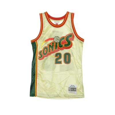 Mitchell & Ness Men's Basketball Jersey Nba Swingman Jersey Gary Payton No.20 1995-96 Seasup Gold Gold/otc