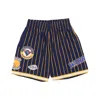 Mitchell & Ness Men's Basketball Shorts Nba Hometown Mesh Short Hardwood Classics Golwar Navy/gold In Navy/gold