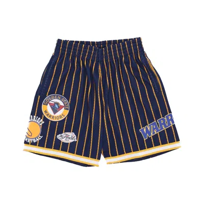 Mitchell & Ness Men's Basketball Shorts Nba Hometown Mesh Short Hardwood Classics Golwar Navy/gold