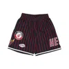 Mitchell & Ness Men's Basketball Shorts Nba Hometown Mesh Short Hardwood Classics Miahea Black/red In Black/red