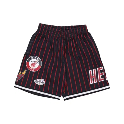 Mitchell & Ness Men's Basketball Shorts Nba Hometown Mesh Short Hardwood Classics Miahea Black/red