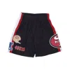 Mitchell & Ness Men's Basketball Shorts Nfl Hometown Mesh Short Saf49e Black In Black