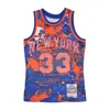 Mitchell & Ness Men's Basketball Tank Top Nba Ah Swingman Jersey 5.0 Hardwood Classics 1985 No 33 Patrick Ewing Neyk In Blue/orange