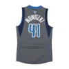 Mitchell & Ness Men's Basketball Tank Top Nba Alternate Jersey 2003 No 41 Dirk Nowitzki Dalmav Gray In Grey