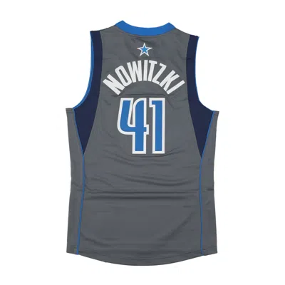 Mitchell & Ness Men's Basketball Tank Top Nba Alternate Jersey 2003 No 41 Dirk Nowitzki Dalmav Gray In Grey