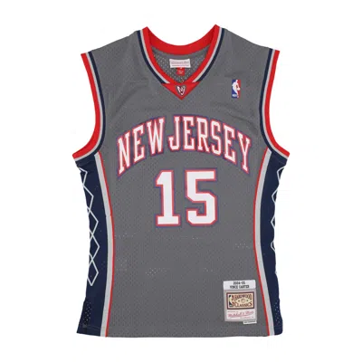 MITCHELL & NESS MEN'S BASKETBALL TANK TOP NBA ALTERNATE JERSEY 2004 NO 15 VINCE CARTER NEJNET ORIGINAL TEAM COLORS