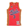 Mitchell & Ness Men's Basketball Tank Top Nba Alternate Jersey Hardwood Classics No 3 Allen Iverson Phi76e In Light Red
