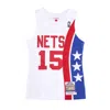 Mitchell & Ness Men's Basketball Tank Top Nba Alternate Jersey No 15 Vince Carter Nejnet White/original Team Colors In White/original Team Colors