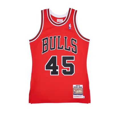 Mitchell & Ness Men's Basketball Tank Top Nba Authentic Jersey Hardwood Classics No 45 Michael Jordan 1994-95 Chibul In Red