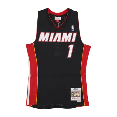 Mitchell & Ness Men's Basketball Tank Top Nba Black Jersey 2012 No 1 Chris Bosh Miahea Black