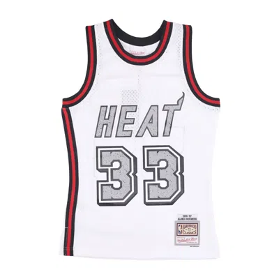 Mitchell & Ness Men's Basketball Tank Top Nba Cracked Cement Swingman Jersey Hardwood Classics No 33 Alonzo Mourning In White