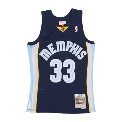 Mitchell & Ness Men's Basketball Tank Top Nba Dark Jersey 2008 No 33 Marc Gasol Memgri Original Team Colors