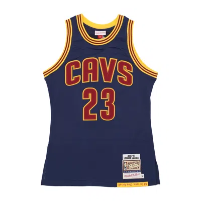 Mitchell & Ness Men's Basketball Tank Top Nba Dark Jersey 2015 No 23 Lebron James Clecav Astros Blue