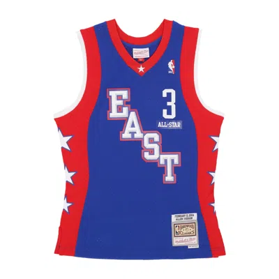 Mitchell & Ness Men's Basketball Tank Top Nba Dark Jersey All Star 2004 No 3 Allen Iverson Team East Royal