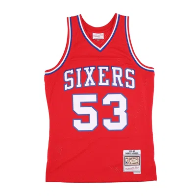Mitchell & Ness Men's Basketball Tank Top Nba Dark Jersey Hardwood Classics No 53 Darryl Dawkins 1979-80 Phi76e In Original Team Colors