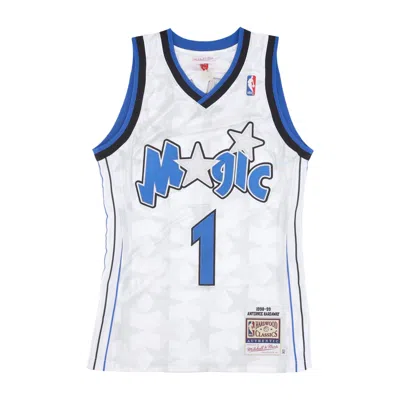 Mitchell & Ness Men's Basketball Tank Top Nba Home Jersey 1998 No 1 Anfernee Hardaway Orlmag White