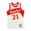 Mitchell & Ness Men's Basketball Tank Top Nba Off White Team Color Swingman Jersey Hardwood Classics 1986 No 21 Domi In Off White