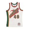 Mitchell & Ness Men's Basketball Tank Top Nba Off White Team Color Swingman Jersey Hardwood Classics 1995 No 40 Shaw In Off White