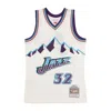 Mitchell & Ness Men's Basketball Tank Top Nba Off White Team Color Swingman Jersey Hardwood Classics 1996 No 32 Karl In Off White