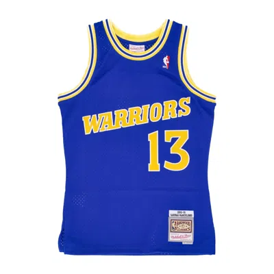 Mitchell & Ness Men's Basketball Tank Top Nba Road Jersey Hardwood Classics No 13 Sarunas Marciulionis 1990-91 Golwa In Royal