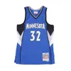 Mitchell & Ness Men's Basketball Tank Top Nba Road Jersey Hardwood Classics No 32 Karl Anthony Towns 2015-16 Mintim In Original Team Colors