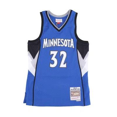 Mitchell & Ness Men's Basketball Tank Top Nba Road Jersey Hardwood Classics No 32 Karl Anthony Towns 2015-16 Mintim In Original Team Colors