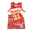 Mitchell & Ness Men's Basketball Tank Top Nba Slap Sticker Swingman Jersey Hardwood Classics No 21 Dominique Wilkins In Red