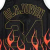 Mitchell & Ness Men's Basketball Tank Top Nba Swingman Jersey Flames Hardwood Classics N.34 Hakeem Olajuwon 1993-94 In Black/black/multi Color