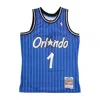 Mitchell & Ness Men's Basketball Tank Top Nba Swingman Jersey Hardwood Classics No 1 Anfernee Hardaway 1994-95 Orlma In Original Team Colors