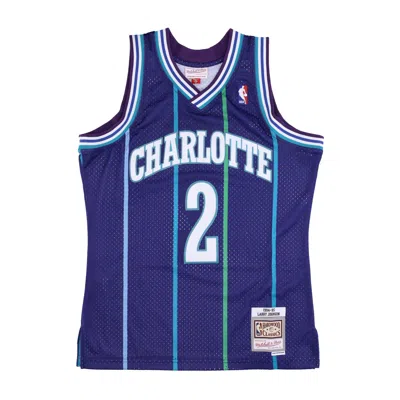 MITCHELL & NESS MEN'S BASKETBALL TANK TOP NBA SWINGMAN JERSEY HARDWOOD CLASSICS NO 2 LARRY JOHNSON 1994-95 CHAHOR OR