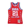 Mitchell & Ness Men's Basketball Tank Top Nba Swingman Jersey No 21 Tim Duncan Team West In Red