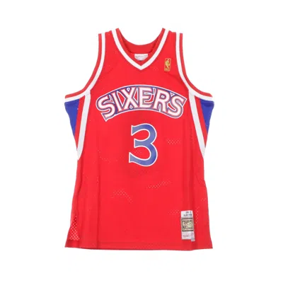 Mitchell & Ness Men's Basketball Tank Top Nba Swingman Jersey Hardwood Classics No 3 Allen Iverson 1996-97 Phi76e Ro In Original Team Colors