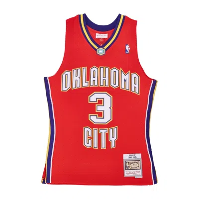 Mitchell & Ness Men's Basketball Tank Top Nba Swingman Jersey Hardwood Classics No 3 Chris Paul Neohor Red