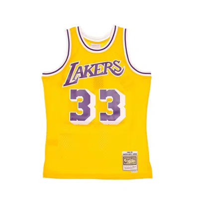 Mitchell & Ness Men's Basketball Tank Top Nba Swingman Jersey Hardwood Classics No 33 Kareem Abdul Jabbar 1984-85 Lo In Original Team Colors