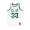 Mitchell & Ness Larry Bird Kelly Green Boston Celtics Hardwood Classics Stitch Name & Number T-shirt In Original Team Colors